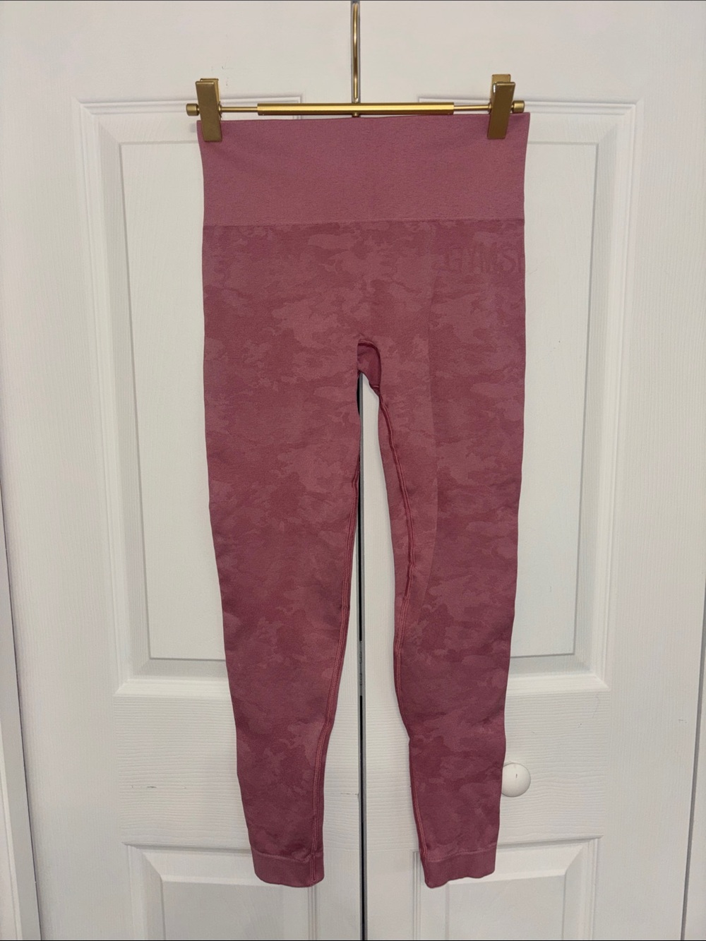 Gymshark Mauve Camo High-Waist Leggings